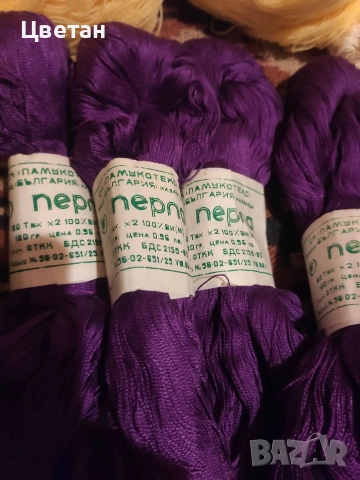 Прежда и конци, на гранчета, и топки, снимка 5 - Други - 53215366