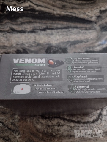 Бързомерец Venom Red Dot 3 MOA VMD-3103 "Vortex" , снимка 10 - Оборудване и аксесоари за оръжия - 51626548