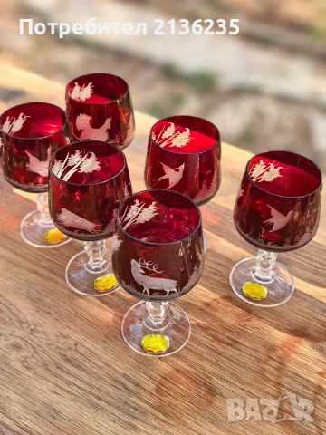 Кристални чаши Egermann , снимка 7 - Антикварни и старинни предмети - 55816541