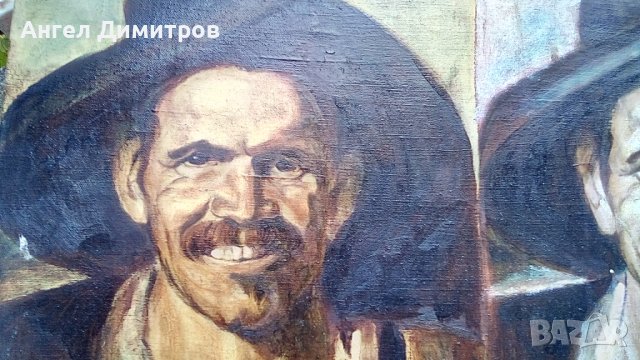 Стара маслена картина платно , снимка 2 - Картини - 41377963