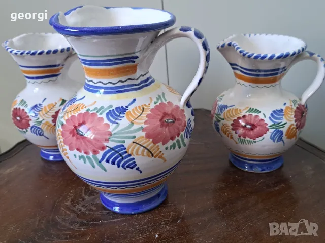  три керамични кани ръчна изработка   5/2, снимка 3 - Декорация за дома - 49081445