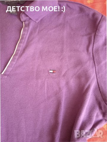 Tommy Hilfiger оригинална дамска лилава тениска, снимка 2 - Тениски - 41460973