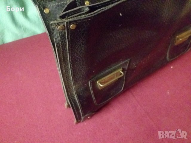 Стара кожена българска чанта, снимка 10 - Други ценни предмети - 34388650
