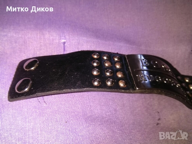 Верижка за ръка маркова на Хуго Бос метал естествена кожа 232х43мм три позиции, снимка 3 - Други - 51835629