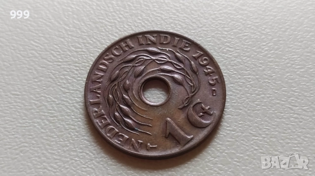 1/2 цент 1945 Р, 1 цент 1942 P и 1 цент 1945 P и D- Нидерландска индия, снимка 6 - Нумизматика и бонистика - 51985609