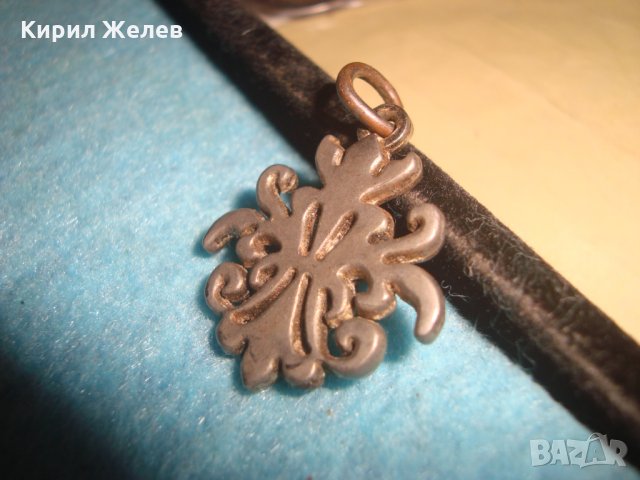 СРЕБРИСТ КРАСИВ РОКОКО - СТИЛ АРТ МЕТАЛЕН МЕДАЛЬОН 14326