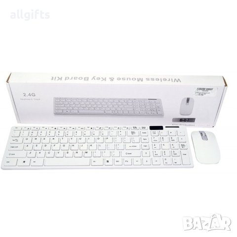 0803 Комплект клавиатура и мишка Bluetooth 2.4Ghz, снимка 4 - За дома - 35797166