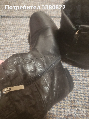 Дамски боти от естествена кожа, снимка 4 - Дамски боти - 53030126