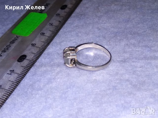 СКЪПОЦЕНЕН СРЕБЪРЕН ПРЪСТЕН СРЕБРО 925 с ЮВЕЛИРНО ШЛИФОВАН КАМЪК БЯЛО КОТЕШКО ОКО 38428, снимка 12 - Пръстени - 41388930