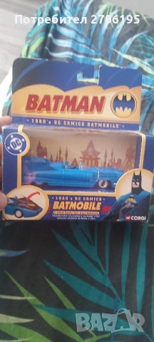 Батман метална количка - 1980г. DC Comics Batmobile , снимка 2 - Коли, камиони, мотори, писти - 51818107