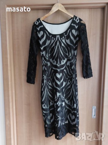 черна рокля - дантела, снимка 3 - Рокли - 41669326