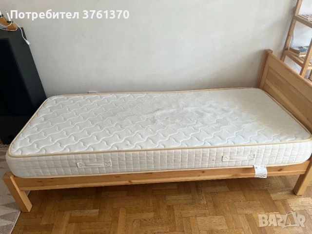 Легло МАСИВ 90/200, снимка 5 - Спални и легла - 50970962