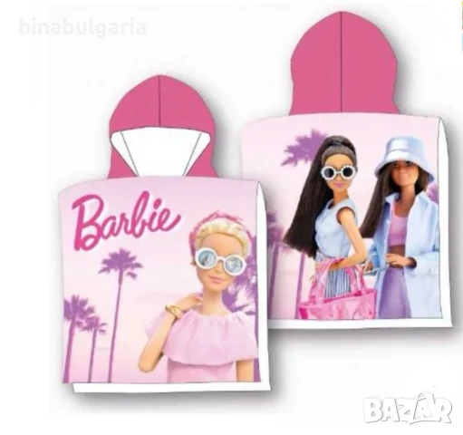 Детско пончо за момичета модел  " Барби / Barbie "   