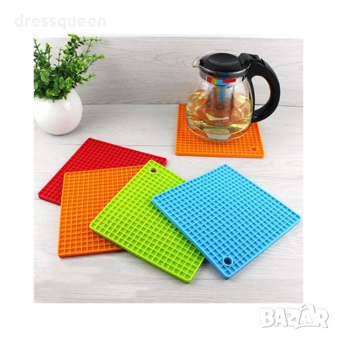 (квадратна) ПОДЛОЖКА ЗА ТОПЛО СИЛИКОНОВА, снимка 9 - Други стоки за дома - 44238073