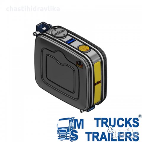 Маслен резервоар HYVA 110Л алуминиев, снимка 3 - Части - 34729367