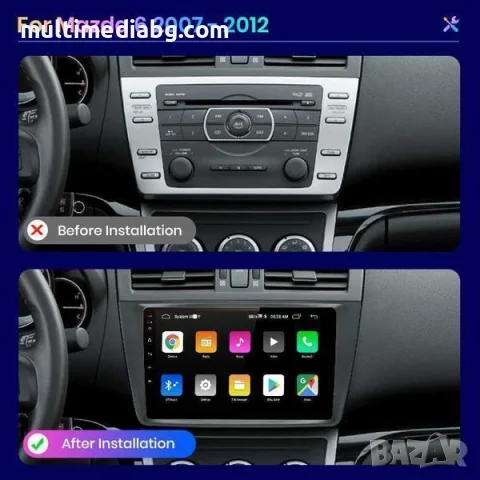Mazda 6 2007г-2015 Мултимедия/Навигация Android, снимка 3 - Аксесоари и консумативи - 55795005