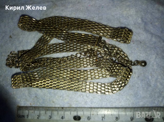 СРЕБРИСТНО МЕТАЛНО ВИНТИДЖ АРТ ДАМСКО КОЛАНЧЕ от НЕРЪЖДАЕМА СТОМАНА 38898, снимка 6 - Колани - 42005161