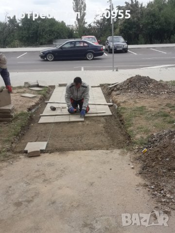 Редене на тротоарни плочки бордюри павета , снимка 17 - Други ремонти - 33563404