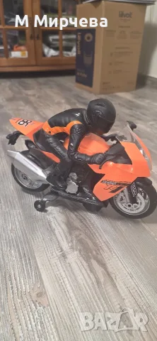 Детска играчка мотор с моторист на батерии AutoBike, снимка 2 - Електрически играчки - 55901467