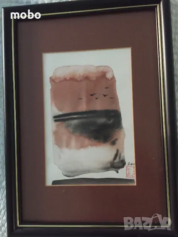 Картина  от Пламен Енев, техника „Сумие“