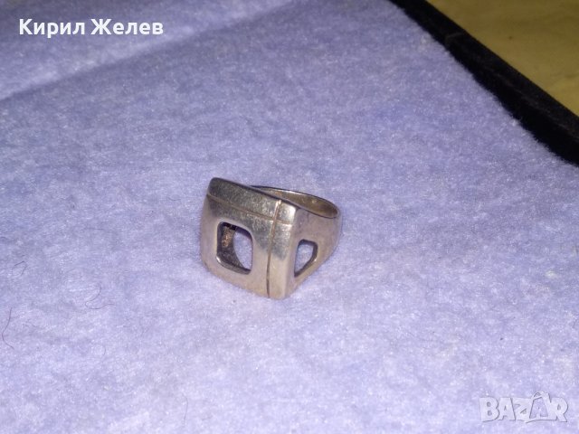 СРЕБЪРЕН ВИНТИДЖ ПРЪСТЕН СРЕБРО 925 РЪЧНА МАЙСТОРСКА АЖУРНА АРТ ИЗРАБОТКА 33153, снимка 5 - Пръстени - 39547601