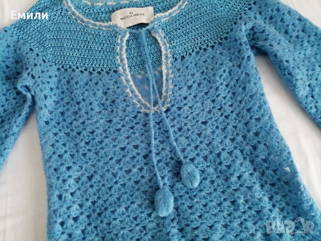 By Malene Birger оригинален дамски син пуловер style Laguna р-р XS, снимка 3 - Блузи с дълъг ръкав и пуловери - 41167899