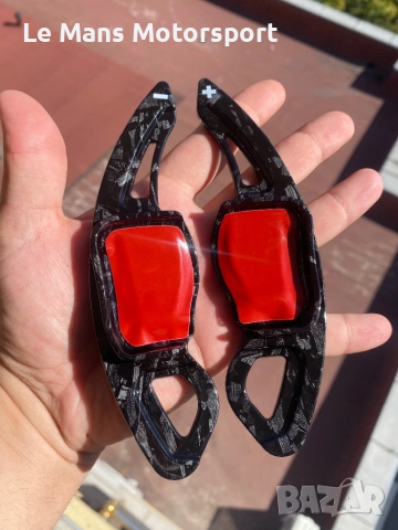 Карбонови пера за волан Vw DSG GTI Golf R36 R32 Highline, снимка 3 - Аксесоари и консумативи - 52014534