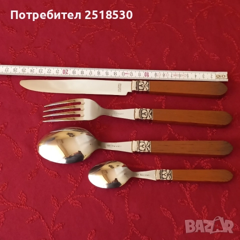 Нови прибори Rostfrei Edelstahl , снимка 3 - Прибори за хранене, готвене и сервиране - 52043713