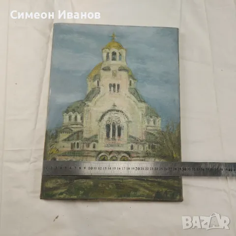 Интересна стара картина Александър Невски подписана  SG2009, снимка 10 - Картини - 47576276