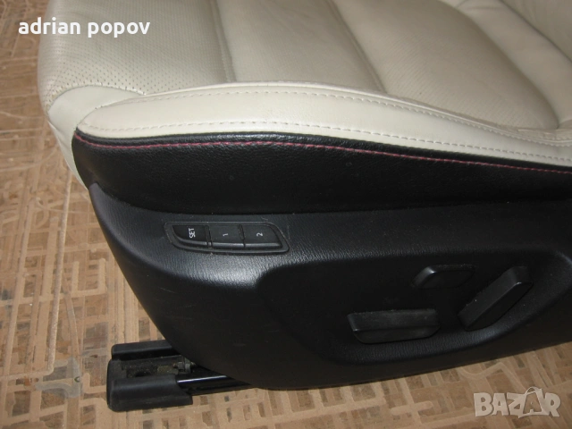 кожен  бял салон MAZDA 6 2016 г, снимка 7 - Части - 53492491