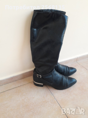 Ботуши Естествена Кожа и Естествена Кроко кожа-елегатни и топли, снимка 2 - Дамски ботуши - 36117667