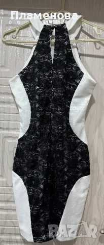 Бяла рокля с дантелени цветя - S/M, снимка 7 - Рокли - 49336993