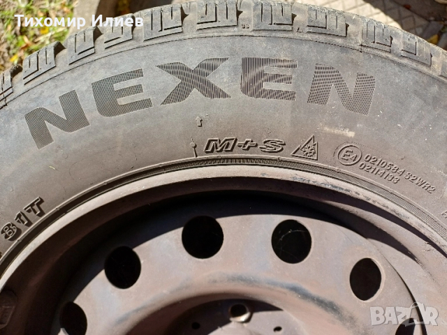 Зимни гуми 165/70 R14 заедно с джантите , снимка 2 - Гуми и джанти - 52268871