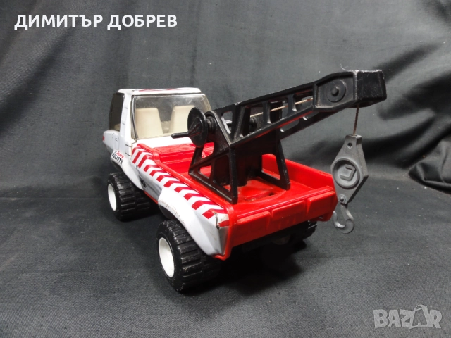 СТАРА РЕТРО МЕТАЛНА ИГРАЧКА КАМИОН ПЪТНА ПОМОЩ JOUSTRA FRANCE, снимка 4 - Колекции - 52747448