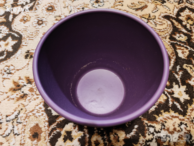 Керамична Кашпа Лилава, снимка 4 - Саксии и кашпи - 44768707