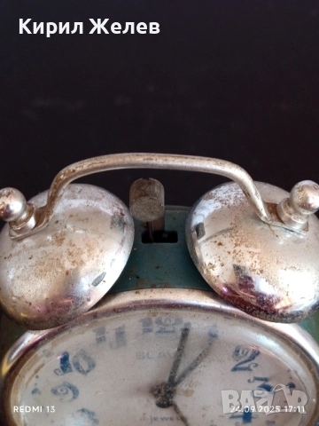 Винтидж механичен будилник СЛАВА СССР рядък за КОЛЕКЦИОНЕРИ 51140, снимка 4 - Антикварни и старинни предмети - 51823811