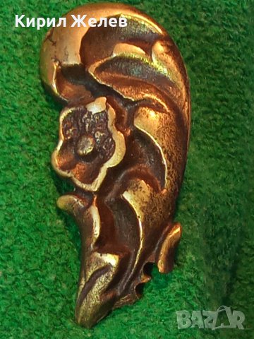 ФЛОРАЛЕН ОРНАМЕНТИРАН БРОНЗИРАН МЕТАЛЕН ЕЛЕМЕНТ ВИСУЛКА от СТАРО МАРКОВО БИЖУ 34583, снимка 11 - Други - 39075368