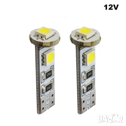 M-Tech LED крушки W5W T10 W2.1x9.5d CANBUS 12V 2 броя