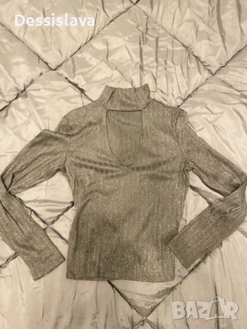 Блуза блестяща, снимка 1 - Блузи с дълъг ръкав и пуловери - 39009742