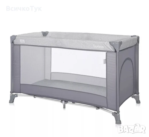 ✨Детска кошара LORELLI TORINO ,Сив 