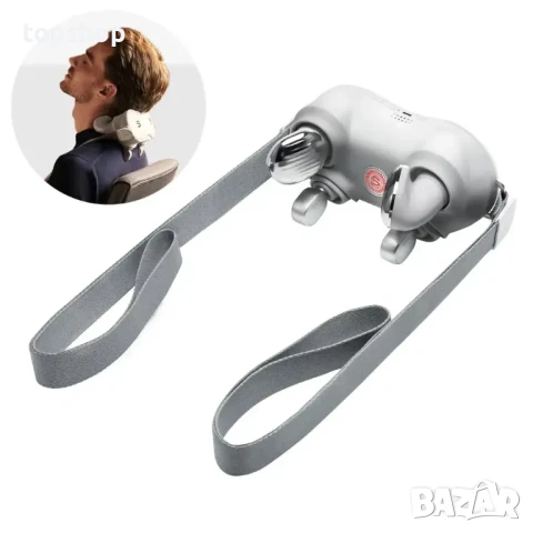 НОВ Масажор за врат SKG H7-E, с компрес и червена светлина, бял