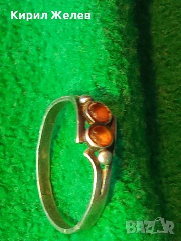 СТАРИНЕН СКЪПОЦЕНЕН СРЕБЪРЕН ПРЪСТЕН ВИСОКА ПРОБА ОКСИДИРАНО СРЕБРО с ЕСТЕСТВЕН Балт. КЕХЛИБАР 28503, снимка 18 - Антикварни и старинни предмети - 41342241