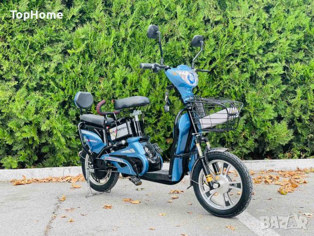  Електрически Скутер-Велосипед EBZ16 500W - Sky Blue , снимка 1 - Мотоциклети и мототехника - 41941481