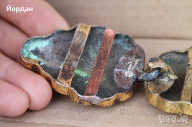 Сребърни пафти с живачна позлата, снимка 9 - Антикварни и старинни предмети - 44479918