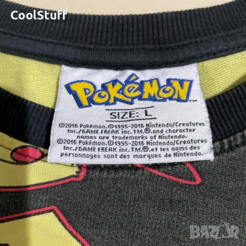 Pokemon Pikachu Рядка Блуза Унисекс Размер L, снимка 3 - Блузи с дълъг ръкав и пуловери - 53848466