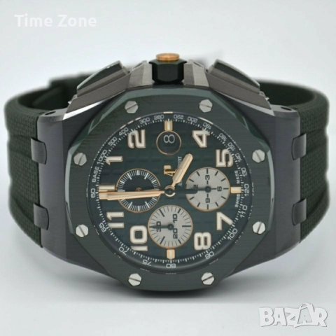 Audemars Piguet Royal Oak Offshore Chronograph 44mm Green & Black Ceramic, снимка 7 - Мъжки - 52998324