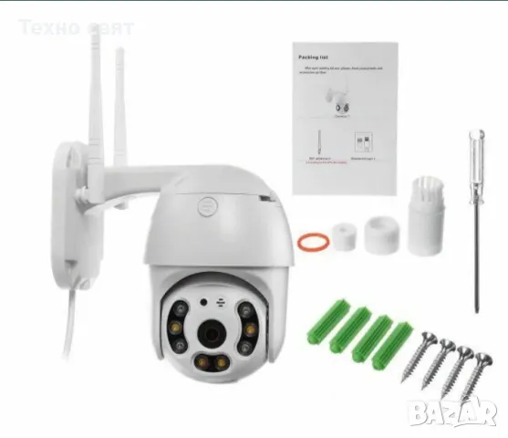 5 MP БЕЗЖИЧНА ВЪРТЯЩА КАМЕРА Wifi IP 66 камера за видеонаблюдение, снимка 4 - IP камери - 47708263