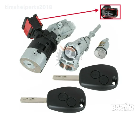 Комплект Ключ за запалване и брави за Renault Master 2010+ , Opel Movano 2010+ , Renault Kagoo 2008+