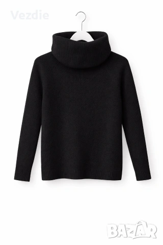 Черен дамски пуловер