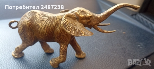 Късметлийски слон от бронз